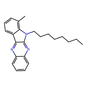 4-Methyl-5-octylindolo[2,3-b]quinoxaline structure