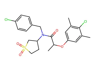 C22H25Cl2NO4S structure
