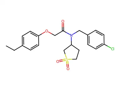 N-(4-chlorobenzyl)-N-(1,1-dioxidotetrahydrothiophen-3-yl)-2-(4-ethylphenoxy)acetamide structure