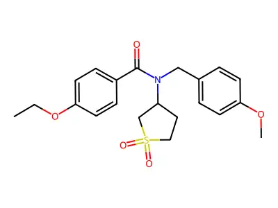 N-(1,1-dioxidotetrahydrothiophen-3-yl)-4-ethoxy-N-(4-methoxybenzyl)benzamide structure