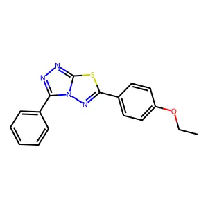 6-(4-Ethoxyphenyl)-3-phenyl-[1,2,4]triazolo[3,4-b][1,3,4]thiadiazole structure