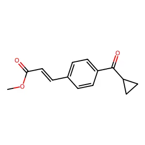 Methyl 3-[4-(cyclopropanecarbonyl)phenyl]prop-2-enoate structure
