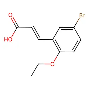 3-(5-溴-2-乙氧基苯基)丙烯酸 structure