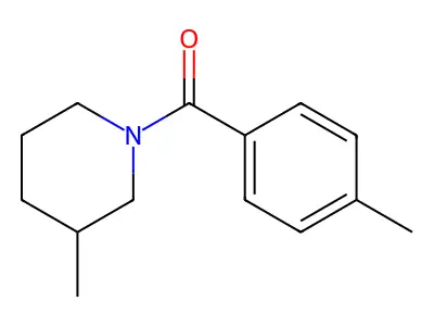 3-Methyl-1-(4-methylbenzoyl)piperidine structure
