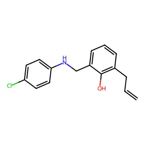 2-[(4-Chloroanilino)methyl]-6-prop-2-enylphenol structure