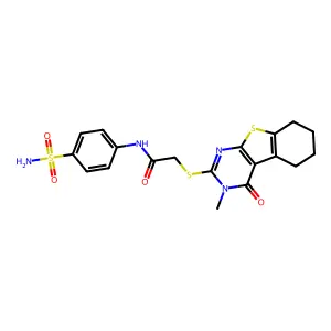 C19H20N4O4S3 structure
