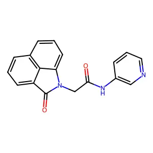 2-(2-oxobenzo[cd]indol-1(2H)-yl)-N-3-pyridinylacetamide structure