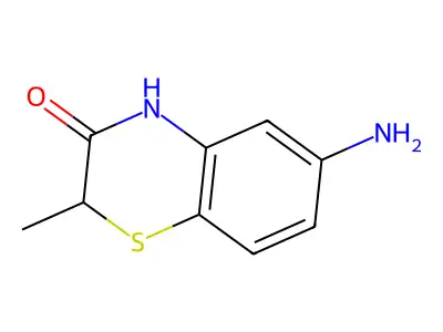 6-amino-2-methyl-2H-1,4-benzothiazin-3(4H)-one structure