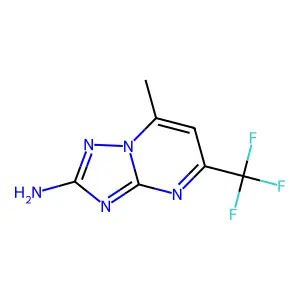 7-Methyl-5-(trifluoromethyl)-[1,2,4]triazolo[1,5-a]pyrimidin-2-amine structure