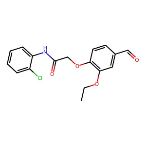N-(2-chlorophenyl)-2-(2-ethoxy-4-formylphenoxy)acetamide structure