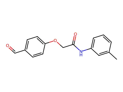 2-(4-formylphenoxy)-N-(3-methylphenyl)acetamide structure
