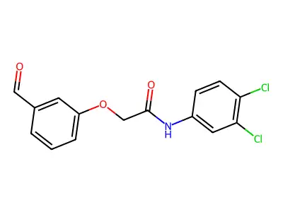 N-(3,4-dichlorophenyl)-2-(3-formylphenoxy)acetamide structure