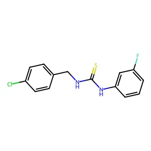 1-(4-Chlorobenzyl)-3-(3-fluorophenyl)thiourea structure