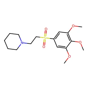 Piperidine, 1-(2-(3,4,5-trimethoxyphenyl)sulfonylethyl)- structure
