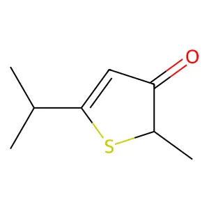 3(2H)-Thiophenone, 2-methyl-5-(1-methylethyl)- structure