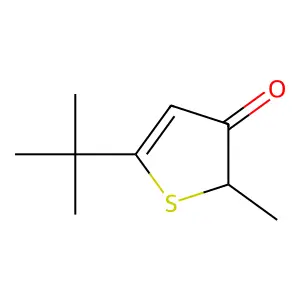 3(2H)-Thiophenone, 5-(1,1-dimethylethyl)-2-methyl- structure