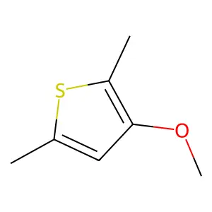 Thiophene, 3-methoxy-2,5-dimethyl- structure