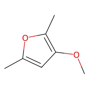 Furan, 3-methoxy-2,5-dimethyl- structure