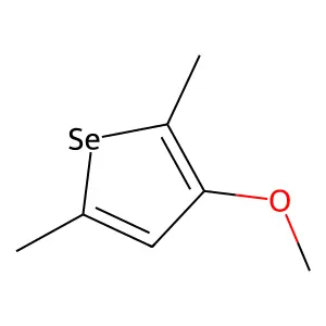 Selenophene, 3-methoxy-2,5-dimethyl- structure