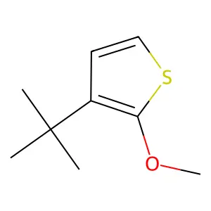 Thiophene, 3-(1,1-dimethylethyl)-2-methoxy- structure