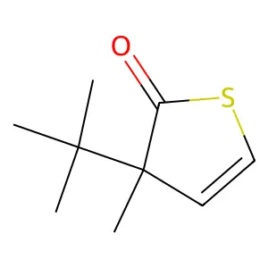 2(3H)-Thiophenone, 3-(1,1-dimethylethyl)-3-methyl- structure