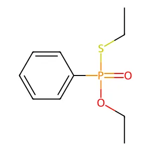 (Ethoxyethylsulfanylphosphoryl)benzene structure