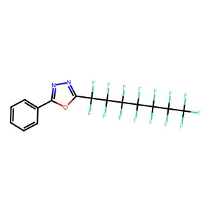 2-Perfluoroheptyl-5-phenyl-1,3,4-oxadiazole structure