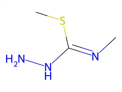 Hydrazinecarboximidothioic acid, N-methyl-, methyl ester structure