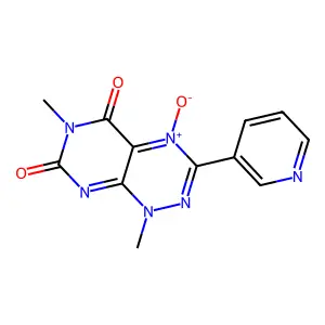 1,6-Dimethyl-4-oxido-3-pyridin-3-ylpyrimido[5,4-e][1,2,4]triazin-4-ium-5,7-dione structure