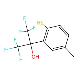1,1,1,3,3,3-Hexafluoro-2-(2-mercapto-5-methylphenyl)-2-propanol structure