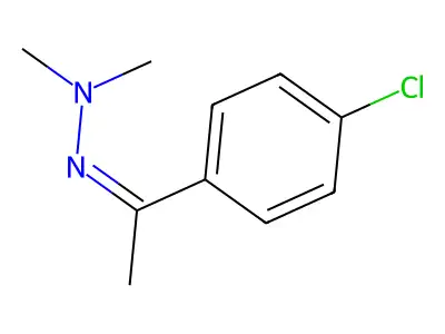 2-[1-(4-Chlorophenyl)ethylidene]-1,1-dimethylhydrazine structure
