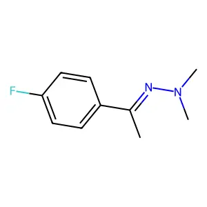 2-[1-(4-Fluorophenyl)ethylidene]-1,1-dimethylhydrazine structure
