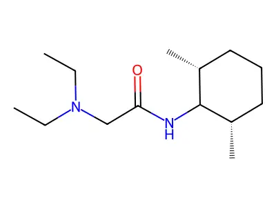 Diaethylaminoessigsaeure-cis,cis-2,6-dimethylcyclohexylamid [German] structure
