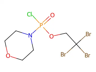 2,2,2-Tribromoethyl morpholinochlorophosphonate structure