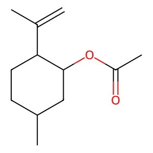 Isopulegyl acetate structure