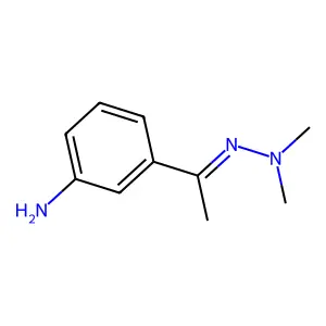 3-[1-(Dimethylhydrazinylidene)ethyl]aniline structure