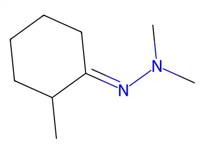N-methyl-N-[(2-methylcyclohexylidene)amino]methanamine structure