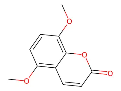 5,8-Dimethoxycoumarin structure