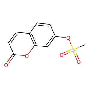 2H-1-Benzopyran-2-one, 7-[(methylsulfonyl)oxy]- structure