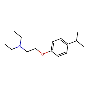 Ethanamine, N,N-diethyl-2-[4-(1-methylethyl)phenoxy]- structure