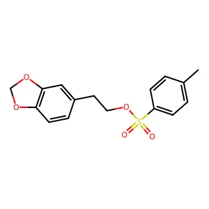 2-(1,3-Dioxaindan-5-yl)ethyl 4-methylbenzene-1-sulfonate structure