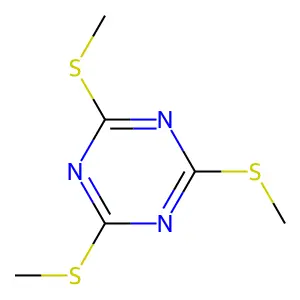 2,4,6-Tris(methylthio)-1,3,5-triazine structure