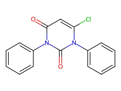 6-Chloro-1,3-diphenylpyrimidine-2,4-dione structure