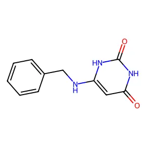 6-Benzylamino-1H-pyrimidine-2,4-dione structure