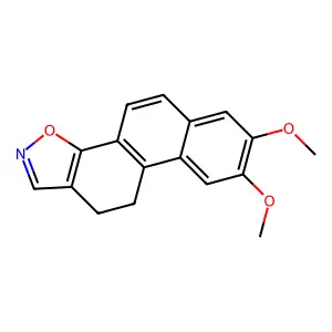 7,8-Dimethoxy-10,11-dihydrophenanthro(2,1-d)isoxazole structure