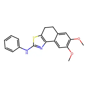 7,8-Dimethoxy-N-phenyl-4,5-dihydronaphtho[1,2-d][1,3]thiazol-2-amine structure
