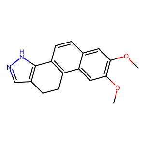 7,8-Dimethoxy-10,11-dihydro-3H-naphtho(1,2-g)indazole structure
