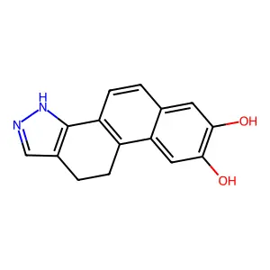 10,11-Dihydro-3H-naphtho(1,2-g)indazole-7,8-diol structure