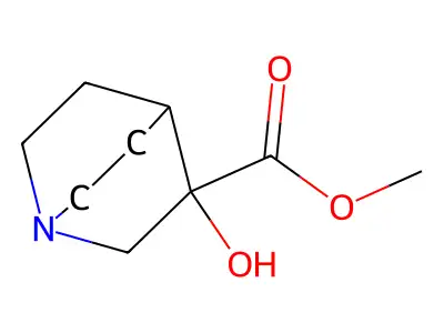 Methyl 3-hydroxy-1-azabicyclo[2.2.2]octane-3-carboxylate structure