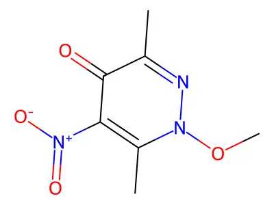 4(1H)-Pyridazinone, 1-methoxy-3,6-dimethyl-5-nitro- structure
